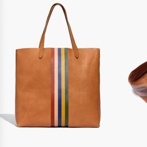 Madewell Transport Tote: Rainbow Stripe Edition